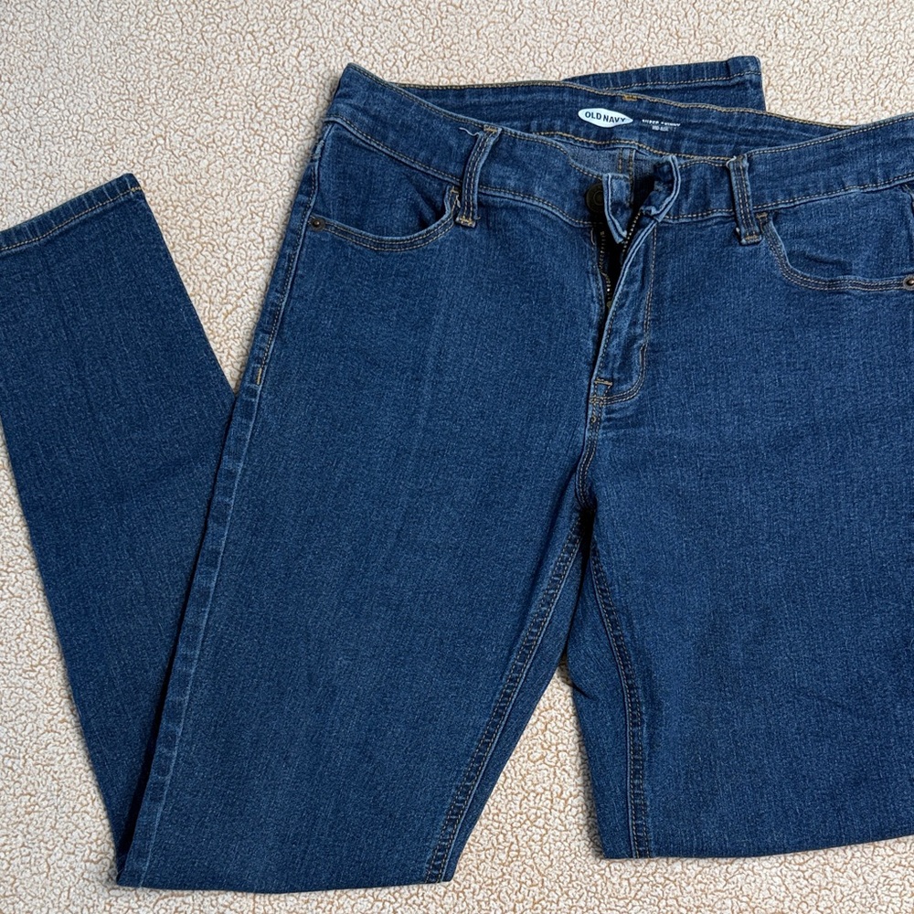 Old Navy Women's Dark Blue Super Skinny Jeans